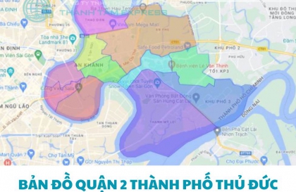 Bản đồ quận 2 thành phố Thủ Đức
