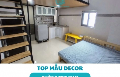 10+ Mẫu decor phòng trọ 15m2 không gác