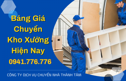 Bảng Giá Chuyển Kho Xưởng Hiện Nay Ở Bình Thạnh