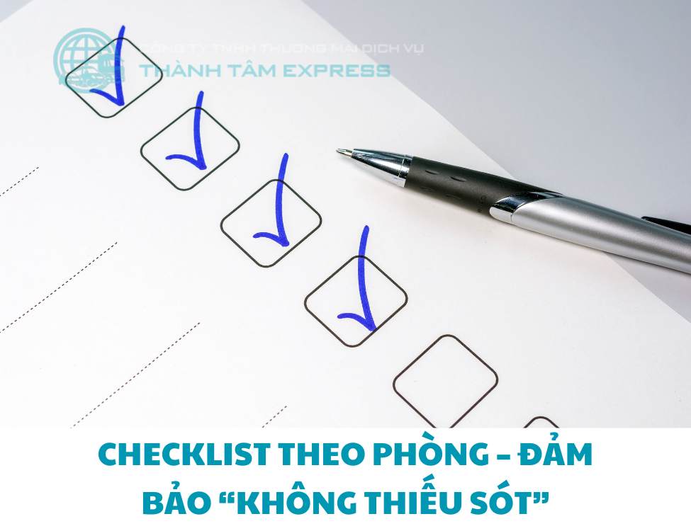 Checklist chuyển nhà theo phòng – Đảm bảo “không thiếu sót”