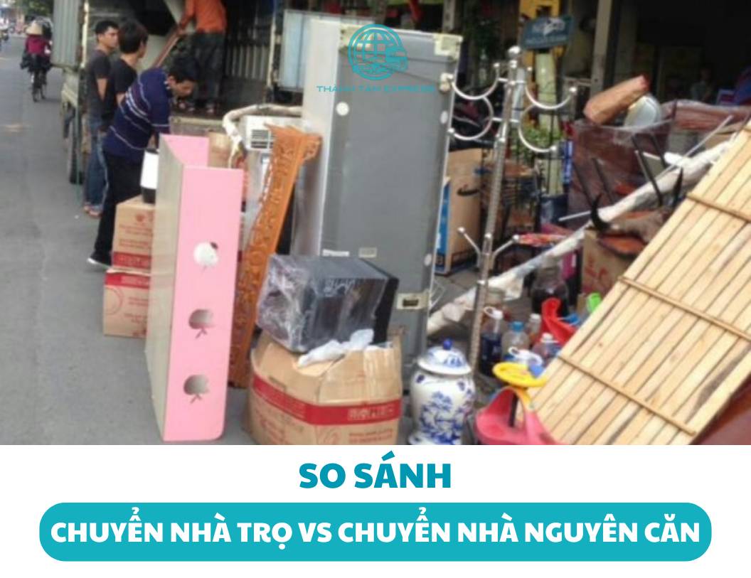 So sánh chuyển nhà trọ và chuyển nhà nguyên căn