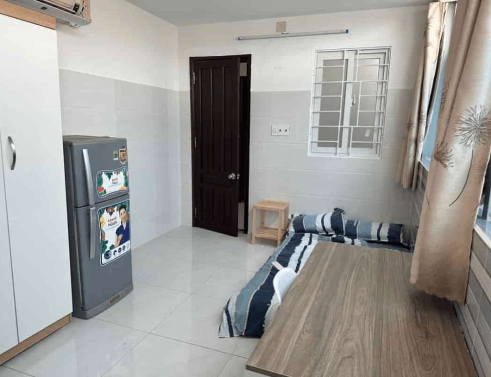 decor phòng trọ 15m2 không gác