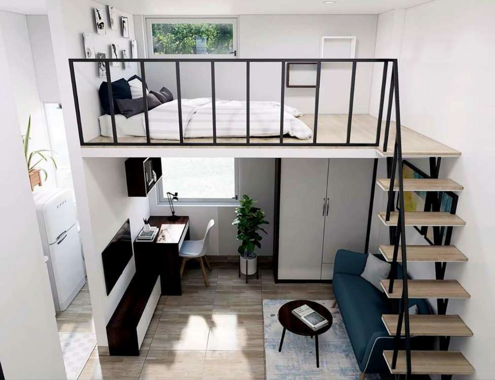 decor phòng trọ 15m2 không gác