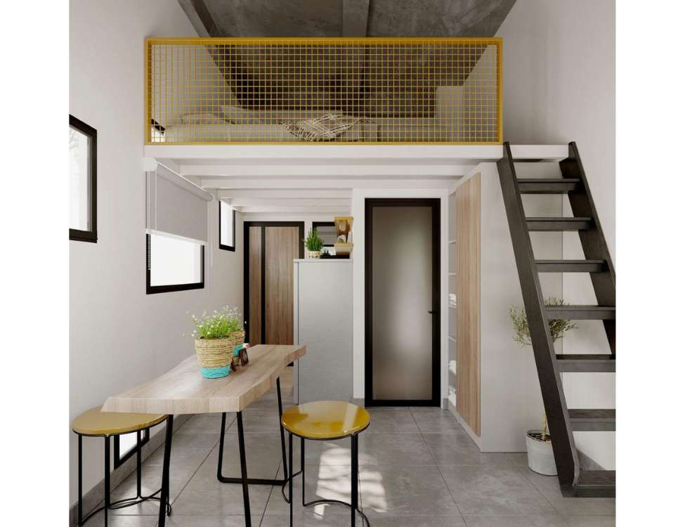 Thiết kế phòng trọ diện tích ~15–20 m²