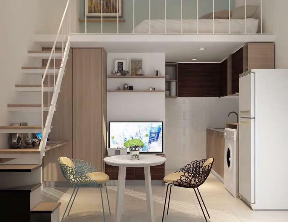 decor phòng trọ 16m2