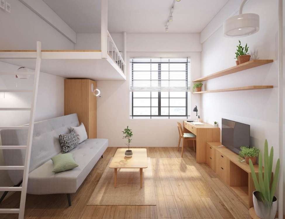 Chất liệu và kết cấu giúp không gian hiện đại và thoáng