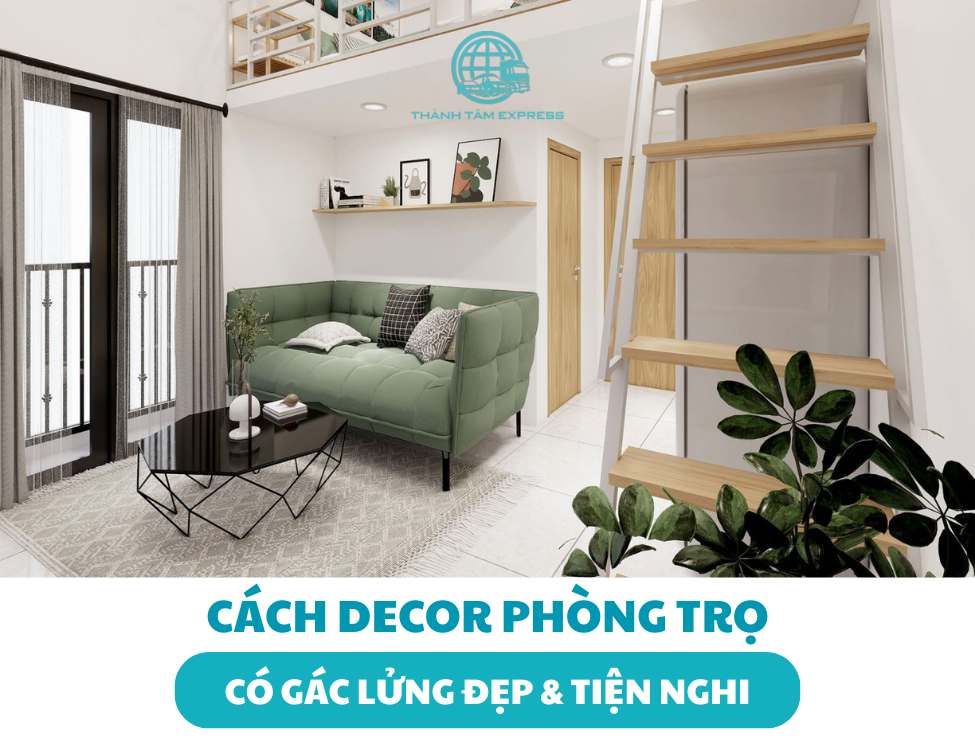 cách decor phòng trọ có gác lửng