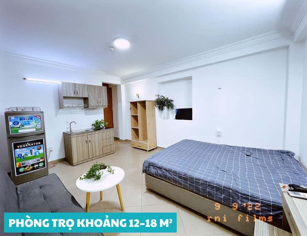 Phòng trọ khoảng 12–18 m²