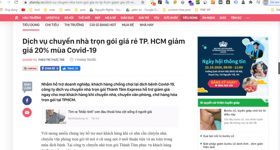 Tìm kiếm dịch vụ chuyển nhà giá rẻ qua nhiều kênh khác nhau.