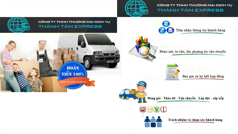 Dịch vụ chuyển nhà bằng taxi tải quận 4 giá rẻ TPHCM - Công ty Thành Tâm