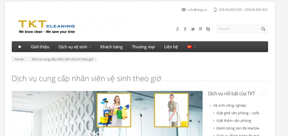 Dịch vụ dọn nhà - vệ sinh theo giờ TKT - Cleaning
