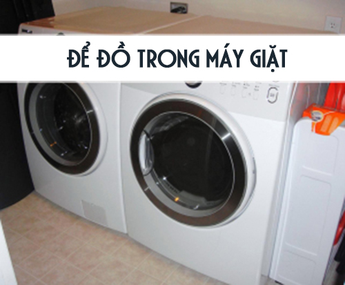 Mẹo nhỏ chuyển đồ đạc - để đồ bông/vải trong máy giặt, máy sấy.