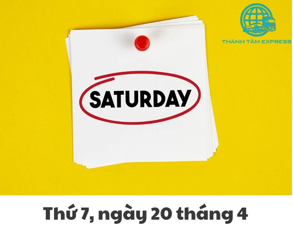 Thứ 7, ngày 20 tháng 4 năm 2024