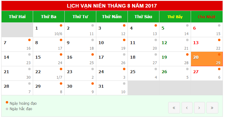 Trọn bộ những ngày tốt chuyển văn phòng làm việc, chuyển nhà, nhập trạch tháng 8 - 2017